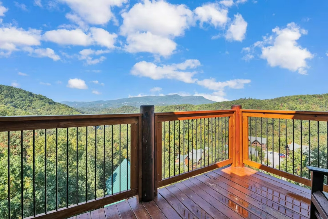 views for miles from one of 8 decks. 6 private decks accessible from bedroom suites.
