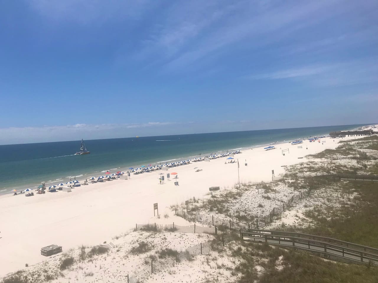 Beach service available.