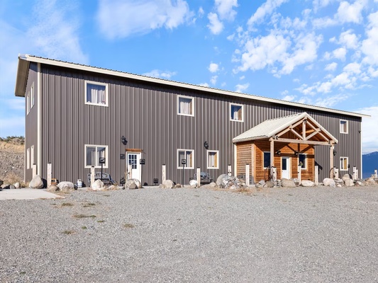 The lodge where the Buffalo Suite is located on the first floor. All suite units feature their own private access code.