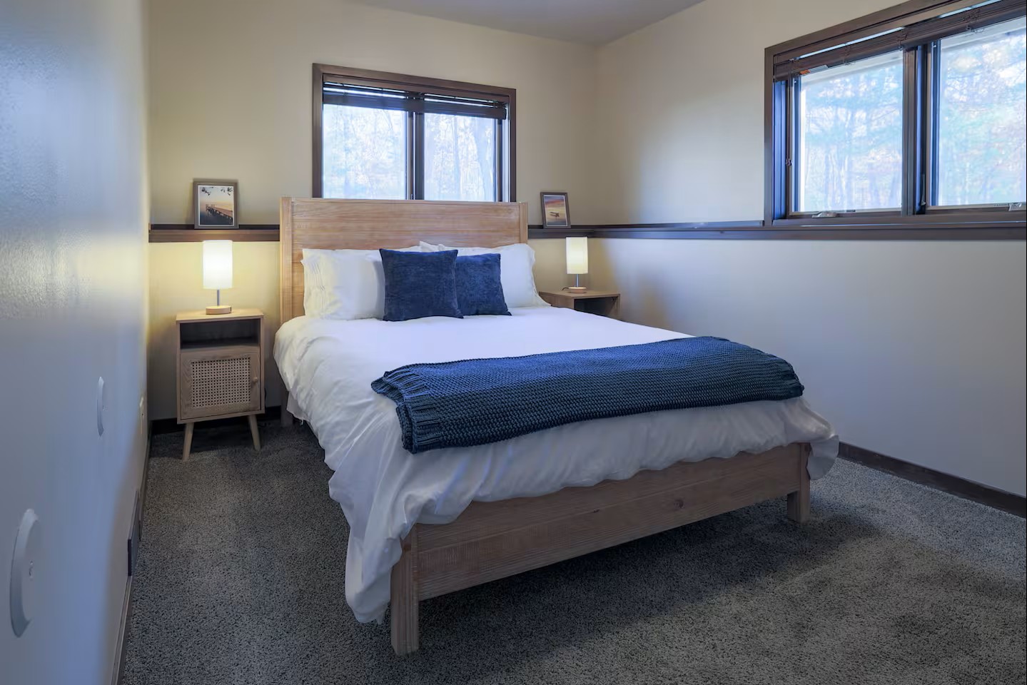 Lower level queen bed