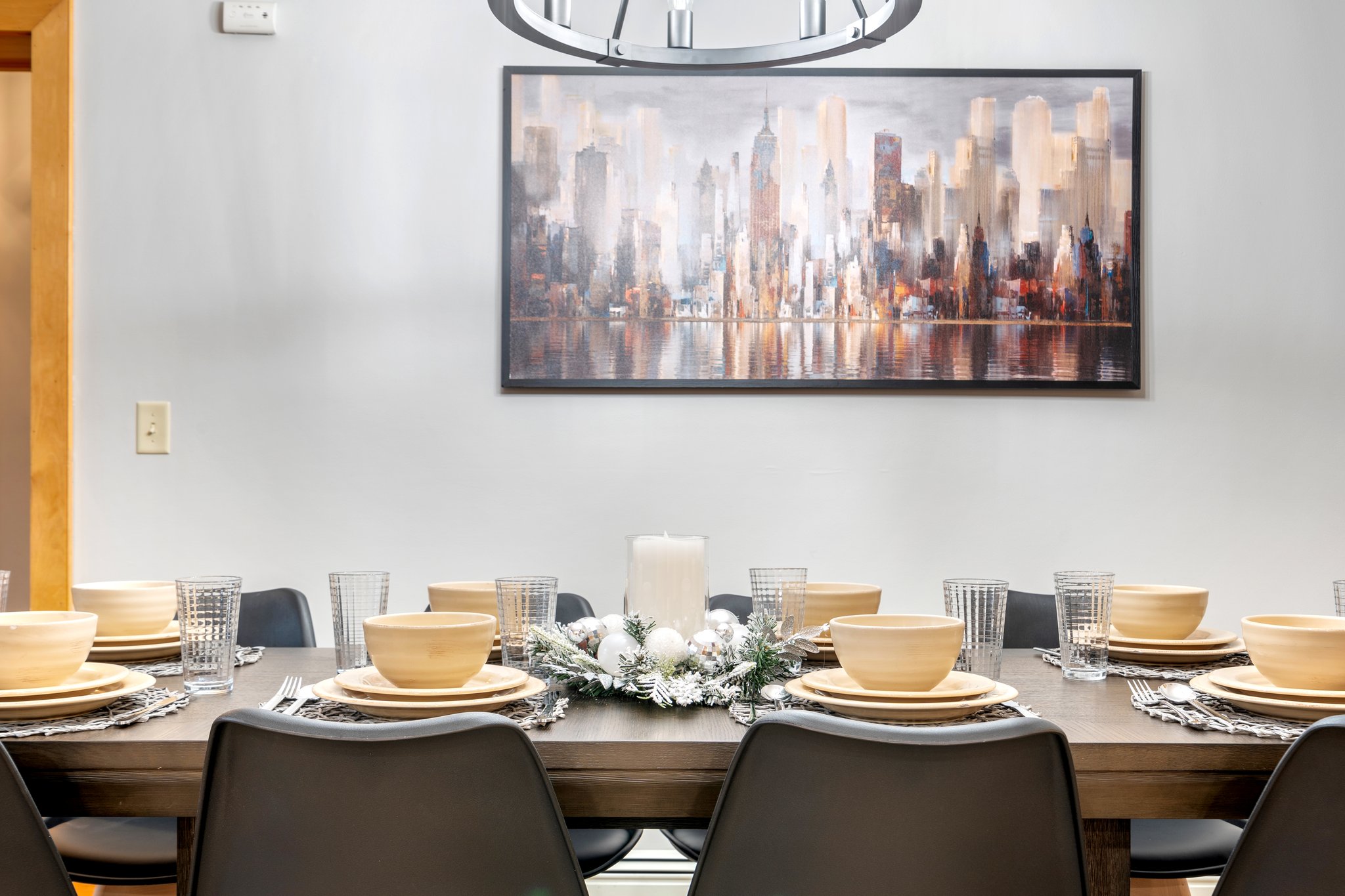 Enjoy relaxed dinners and meaningful moments in a dining space that feels warm, inviting, and easy to gather in.
