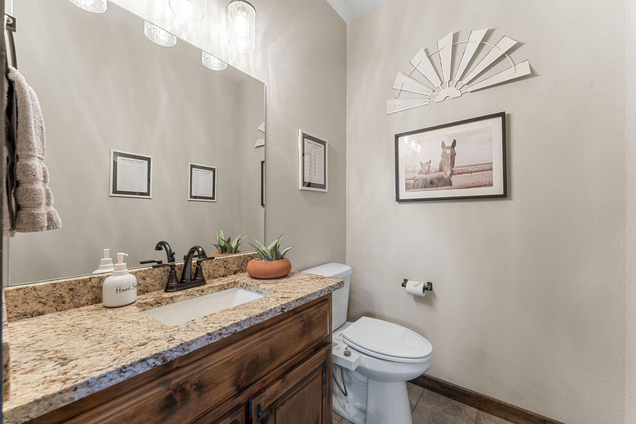 Main level half bath