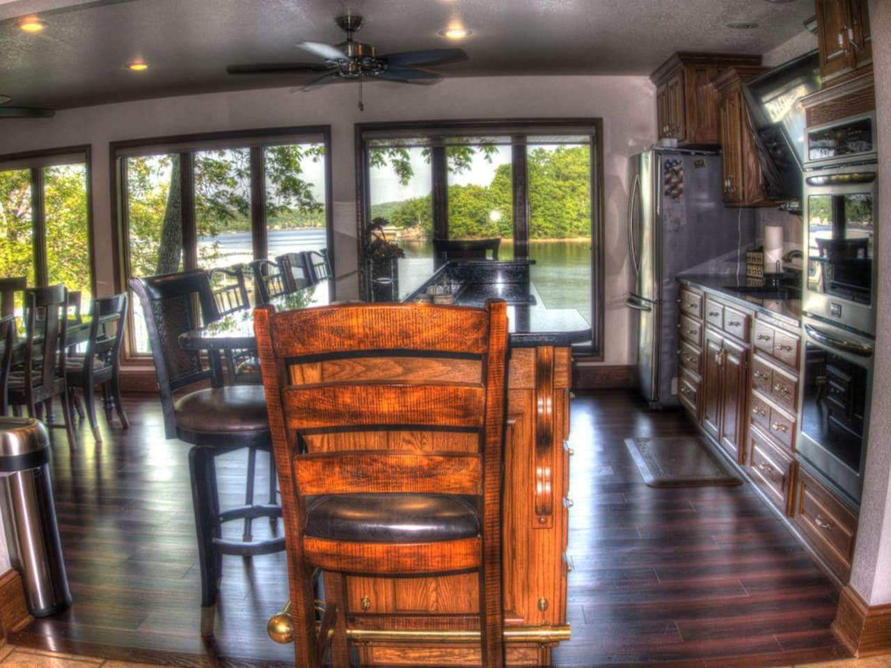 Lake side 2nd kitchen and wet bar, upper level