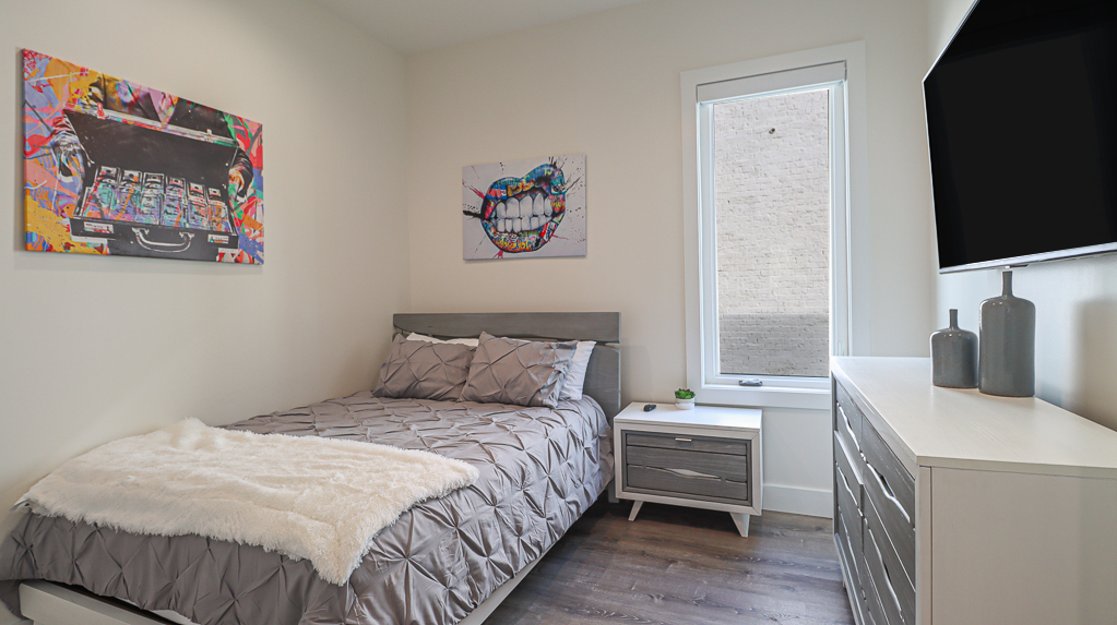 Queen Bedroom with Flat screen TV at Your Beach House