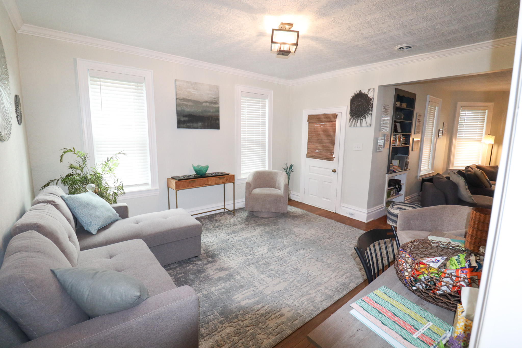 2nd living room area with a fold out bed