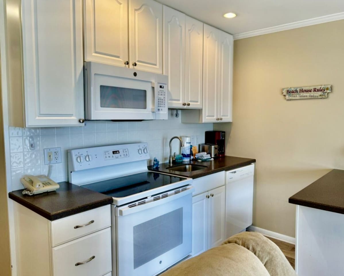 Kitchen with coffee maker