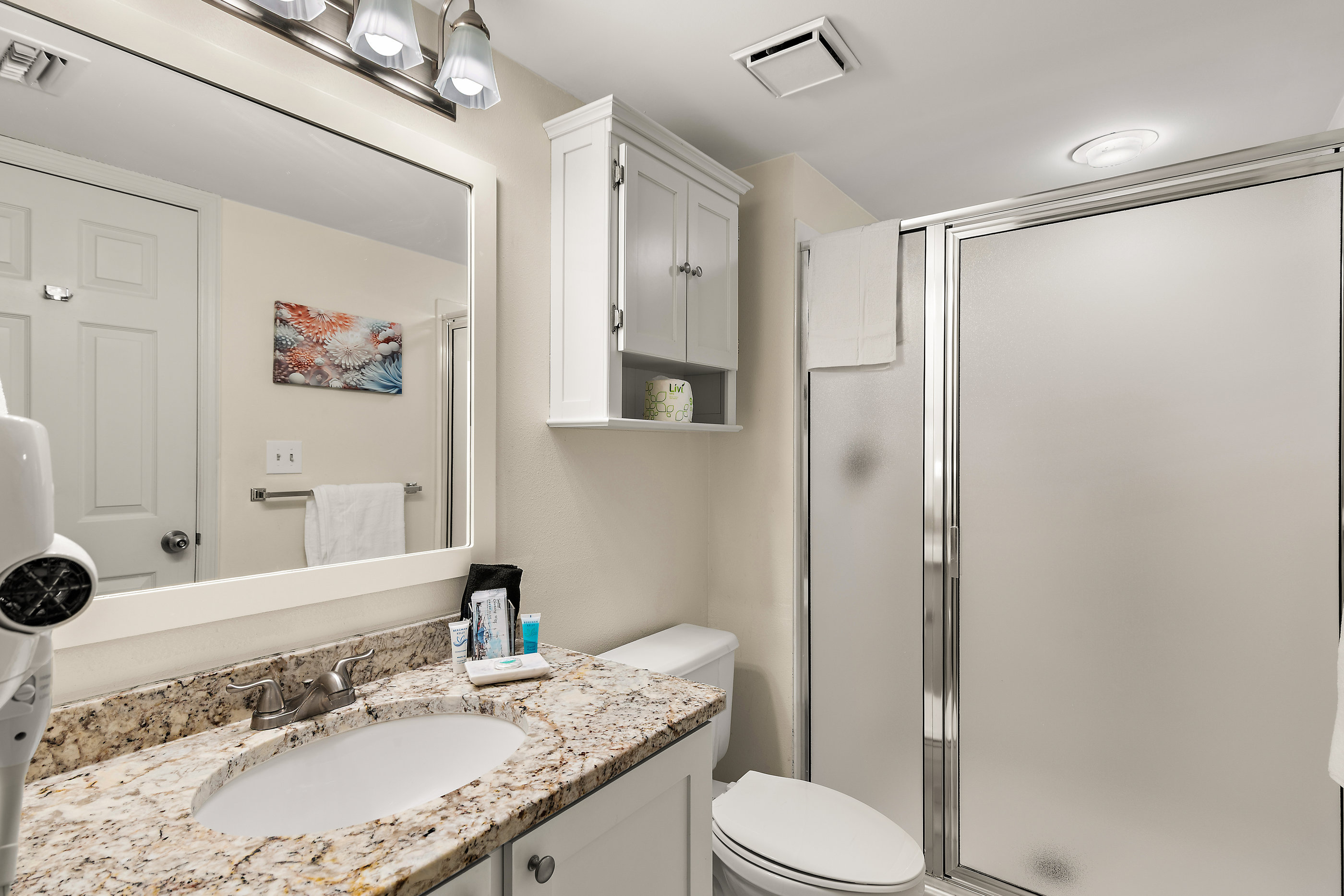 Second bathroom with shower