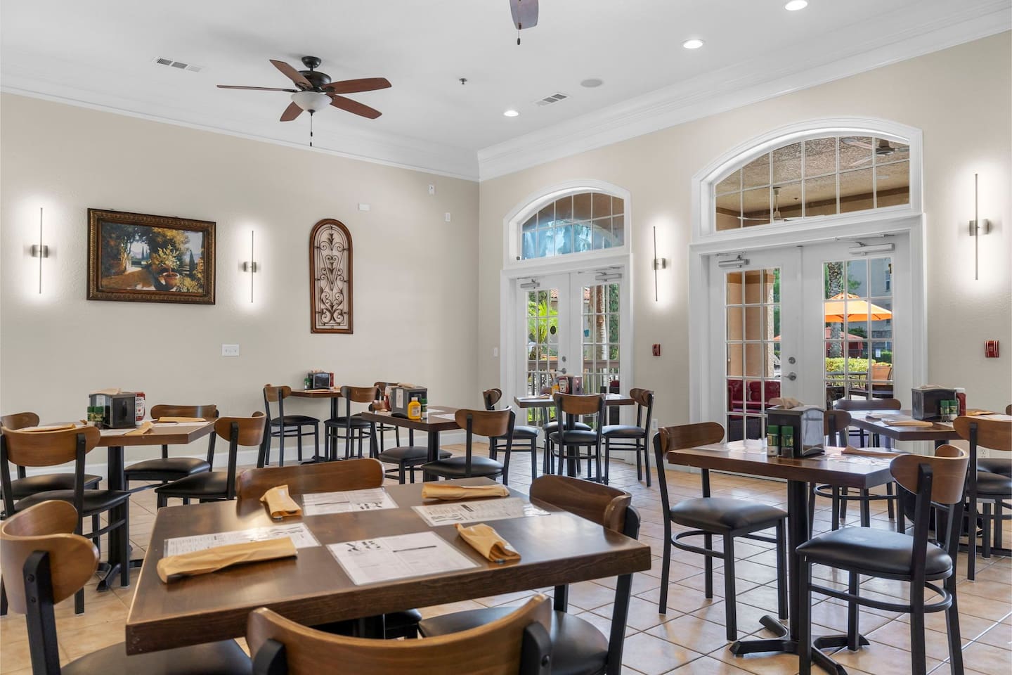 Welcoming dining area with plenty of seating.