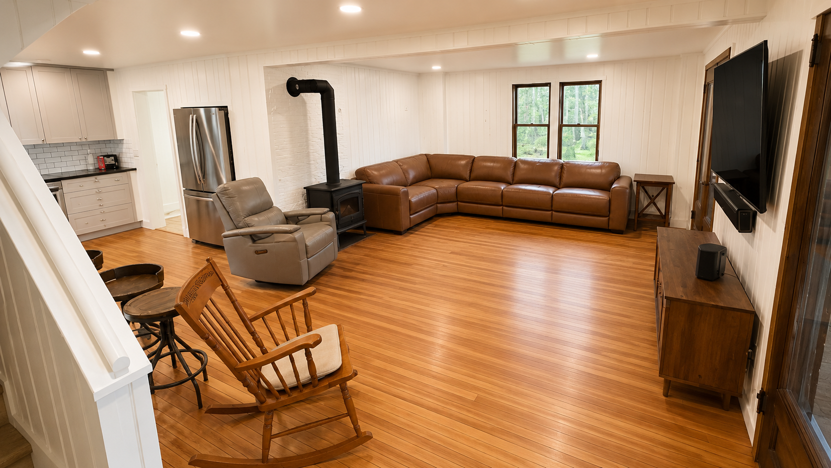 New sectional featuring 3 power-recliners and another power recliner! 