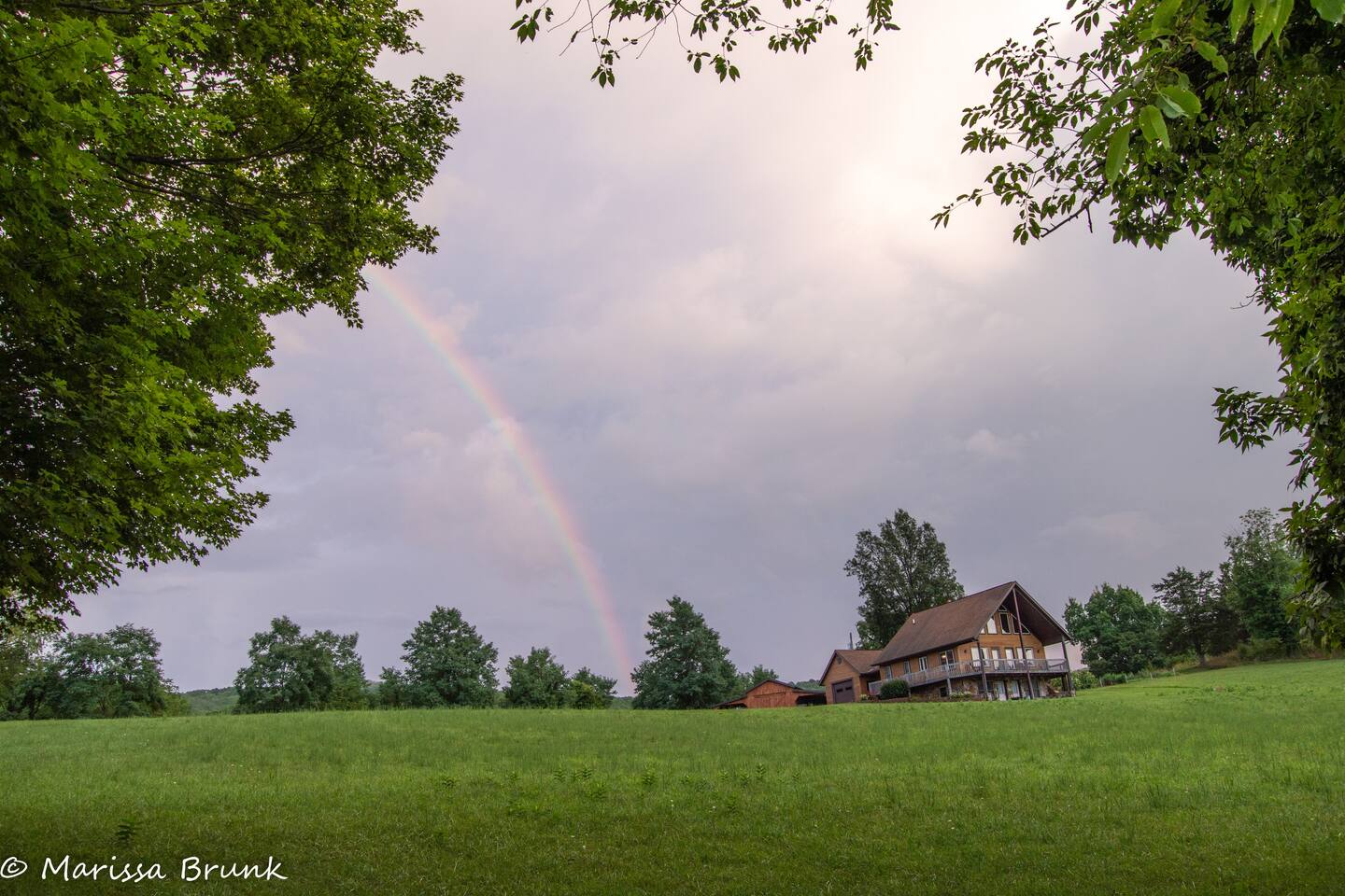 Another view from another part of the walking path on a rainy evening.