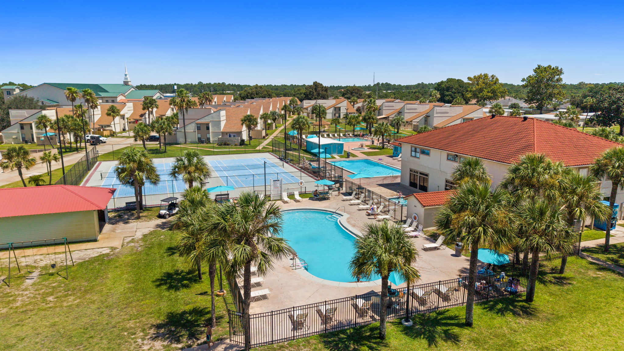 Aerial of Complex and Amenities