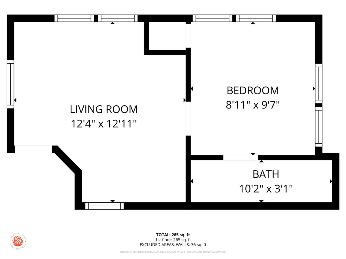 Perfect size for a romantic couple getaway