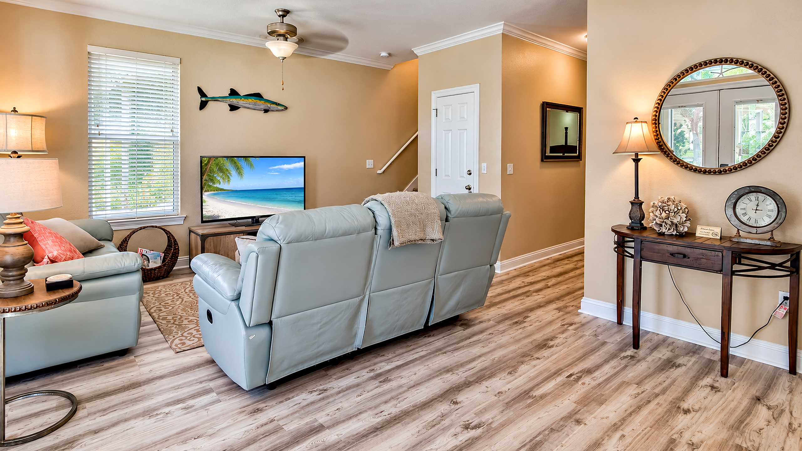 Designed with Coastal decors.