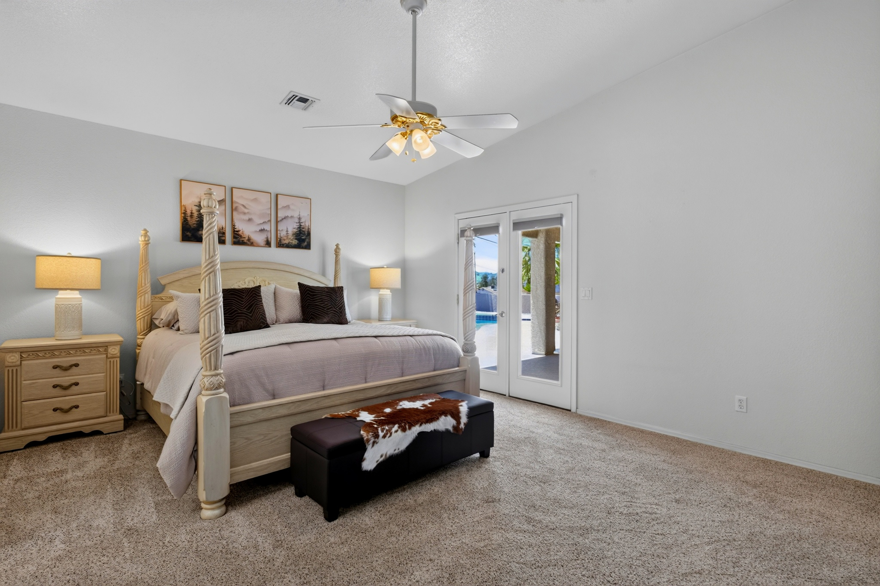 Master Bedroom access to pool patio