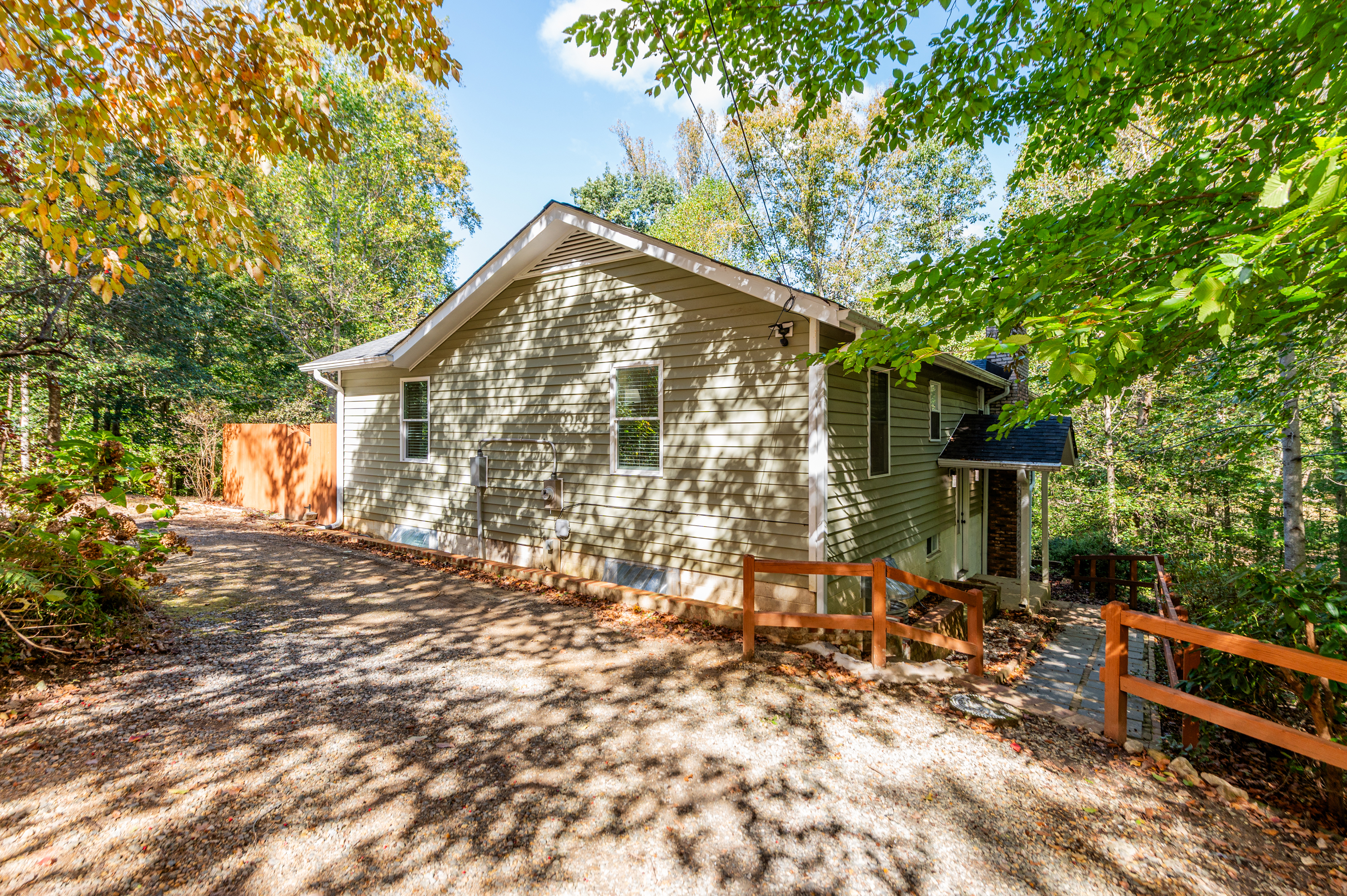 Exterior: Lush surroundings and inviting entryway await your nature-filled getaway!