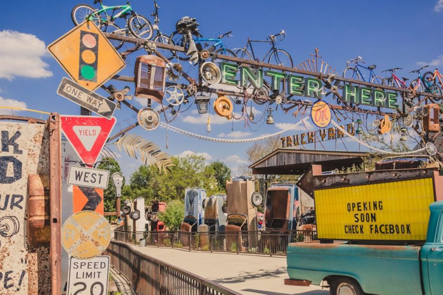 Laid-back vibes, food trucks, and funky outdoor seating—Truck Yard is the perfect spot to chill with a drink and good company.