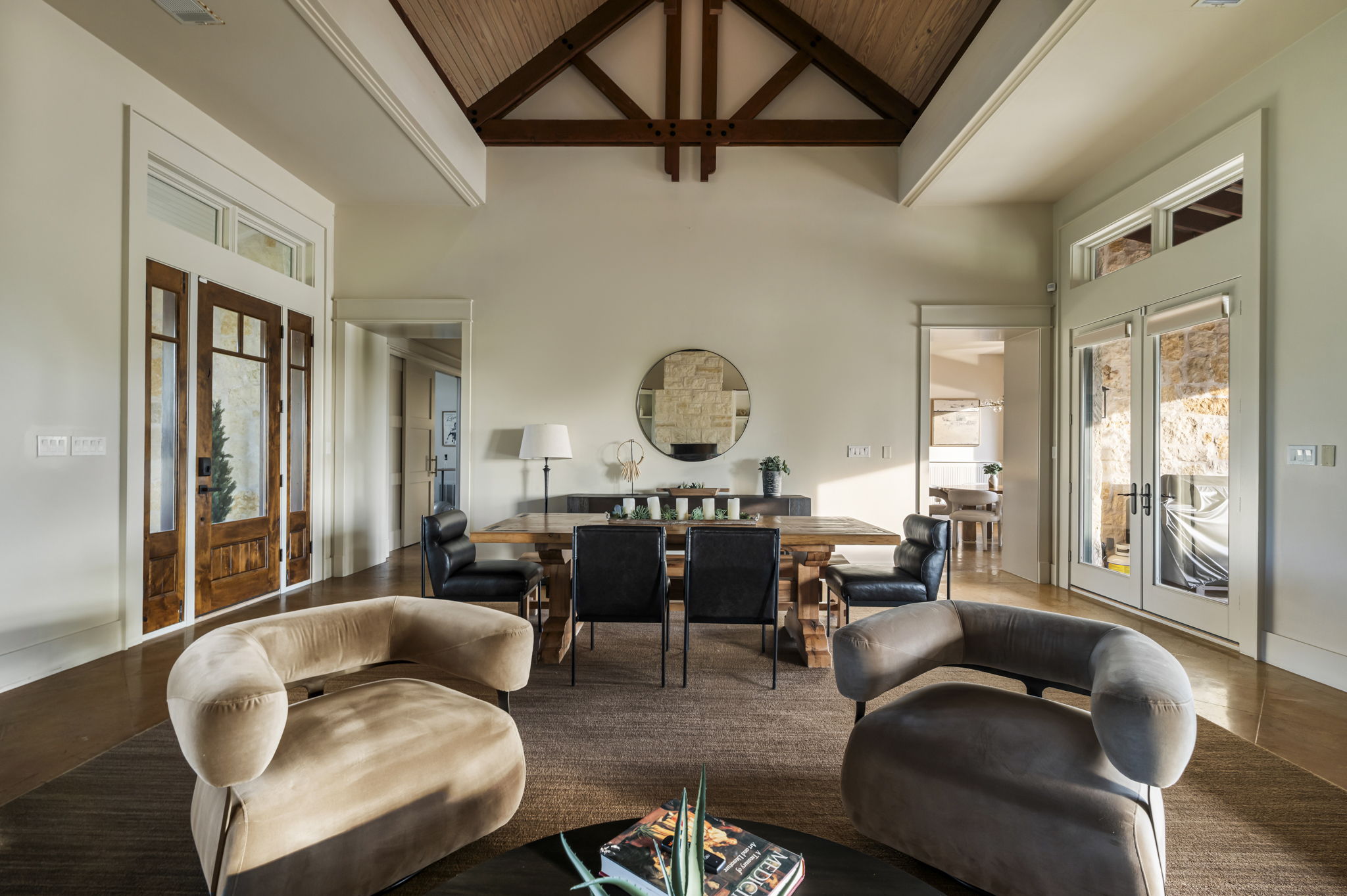 Relax in style with these modern, plush armchairs.