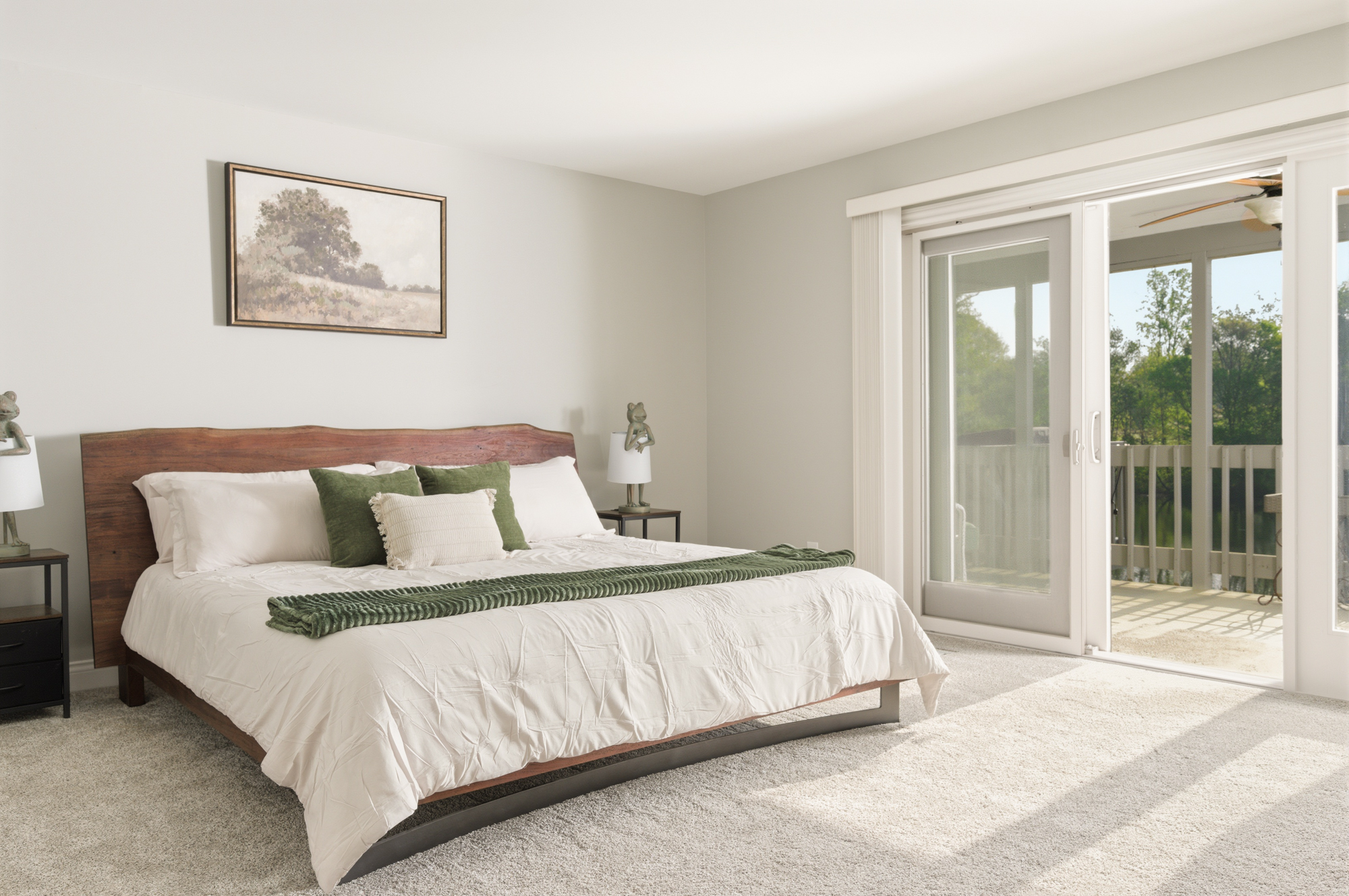Master Bedroom with private patio access