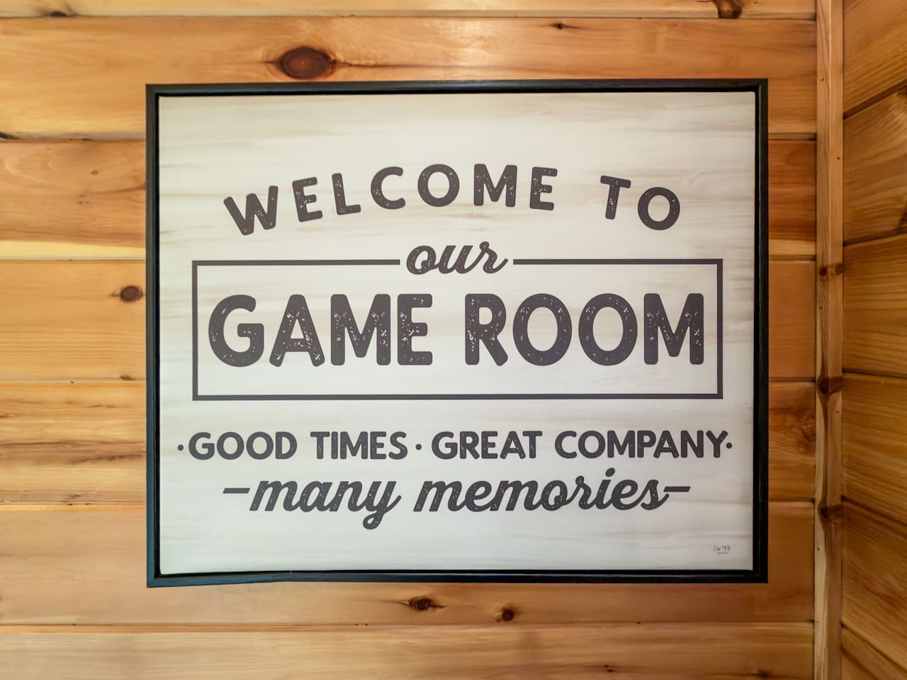 Welcome to our Game Room! 