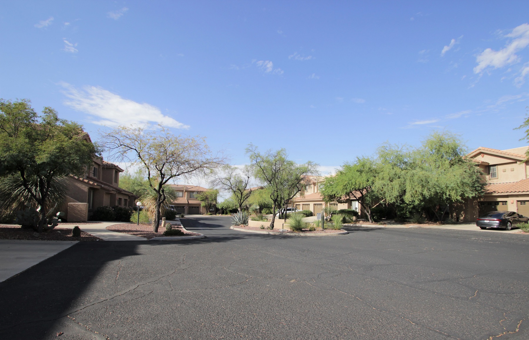Drive way at the community