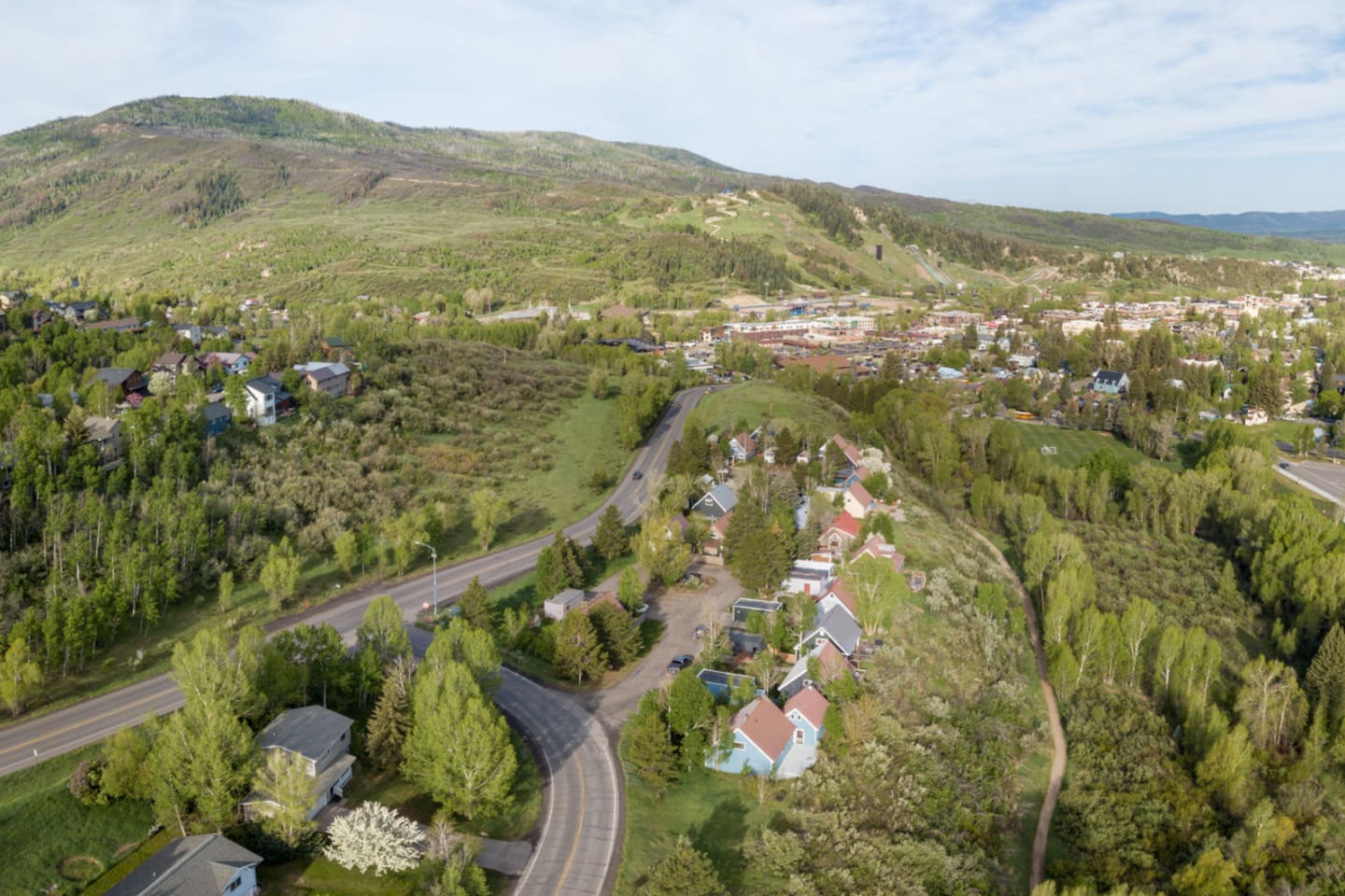 Aerial Shot of Steamboat