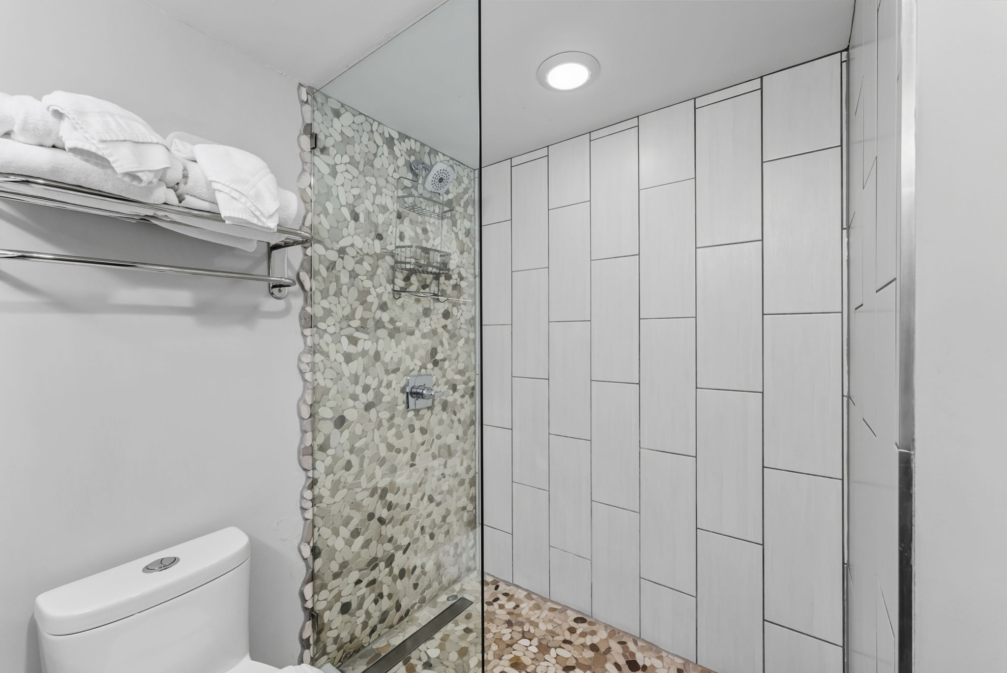 Main level bathroom shower