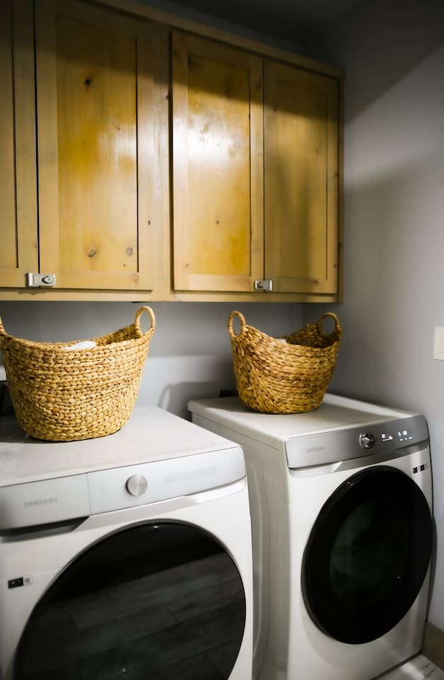Our beautiful Laundry room, soap will be provided