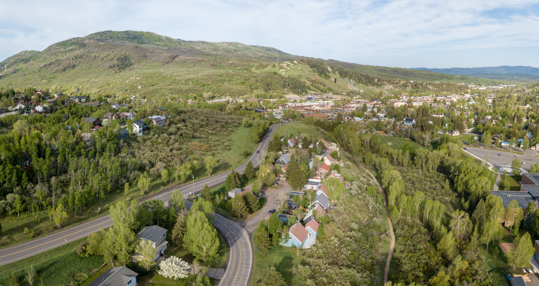 Aerial Shot of Steamboat