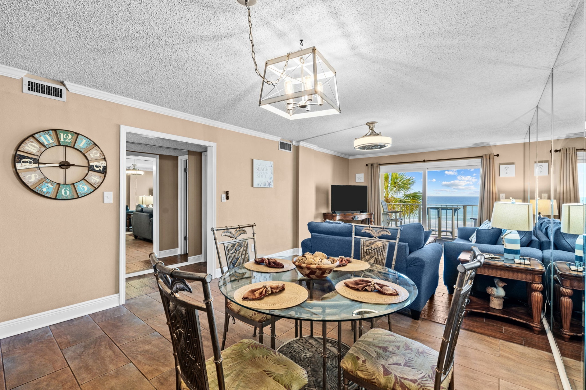 Dining table for four plus we have bar seating