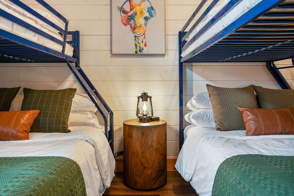 The perfect hideaway for siblings or friends- comfy bunks and their own private space
