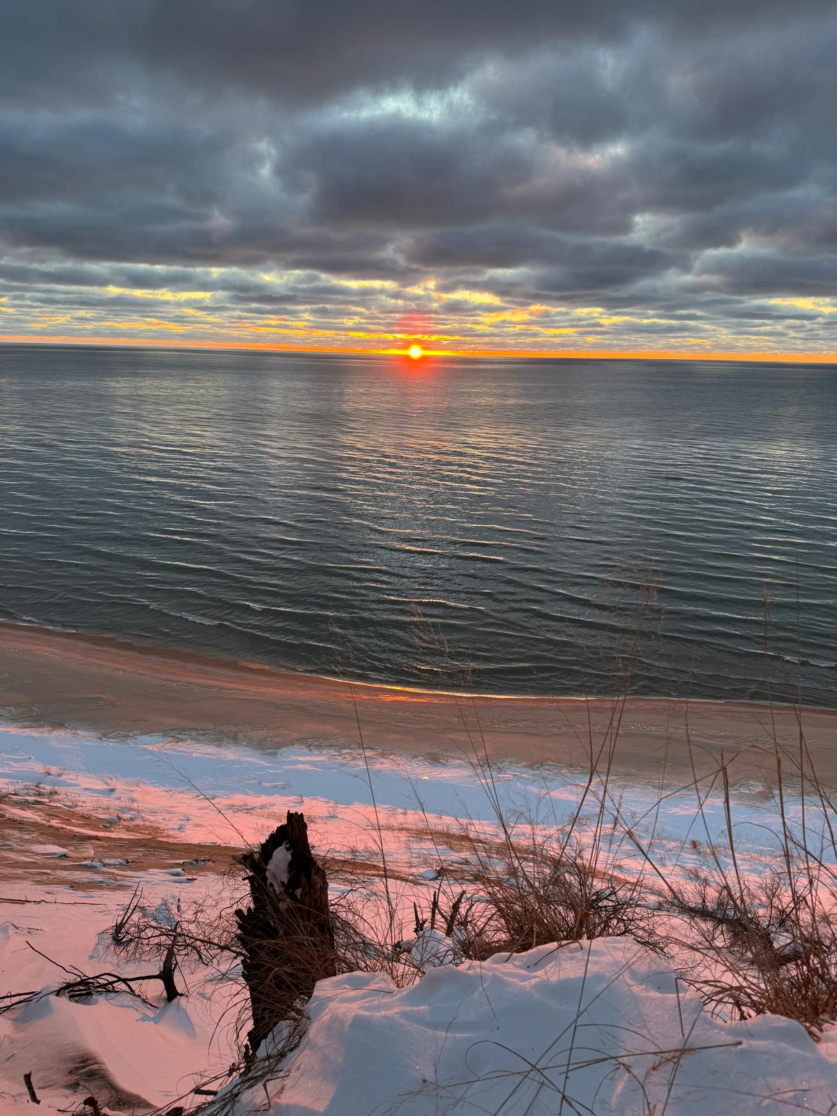 Soak in the beautiful winter sunrises and sunsets