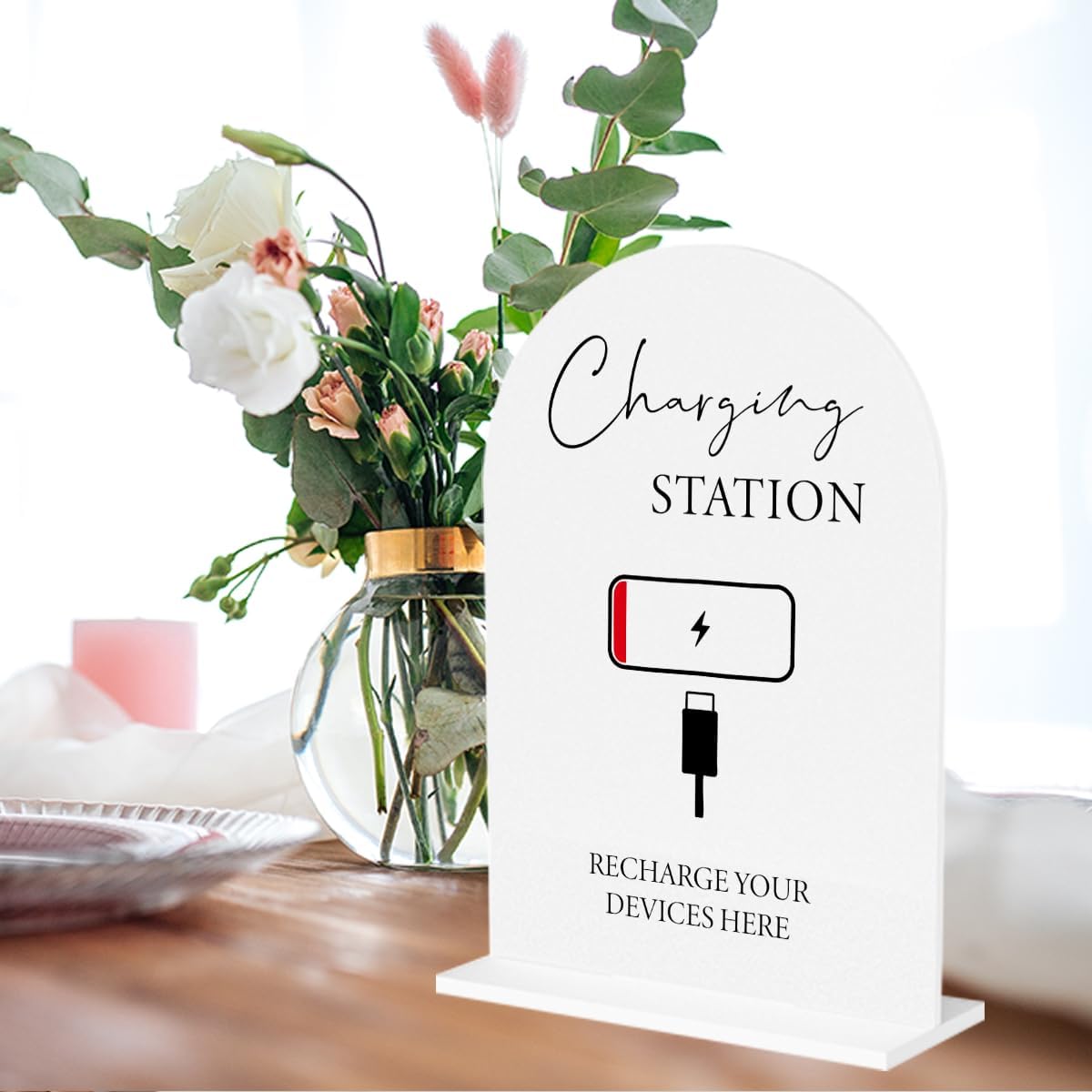 Charging station available for multiple devices.