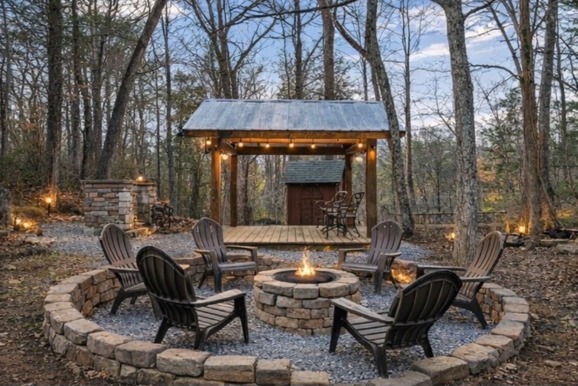 Firepit and grill