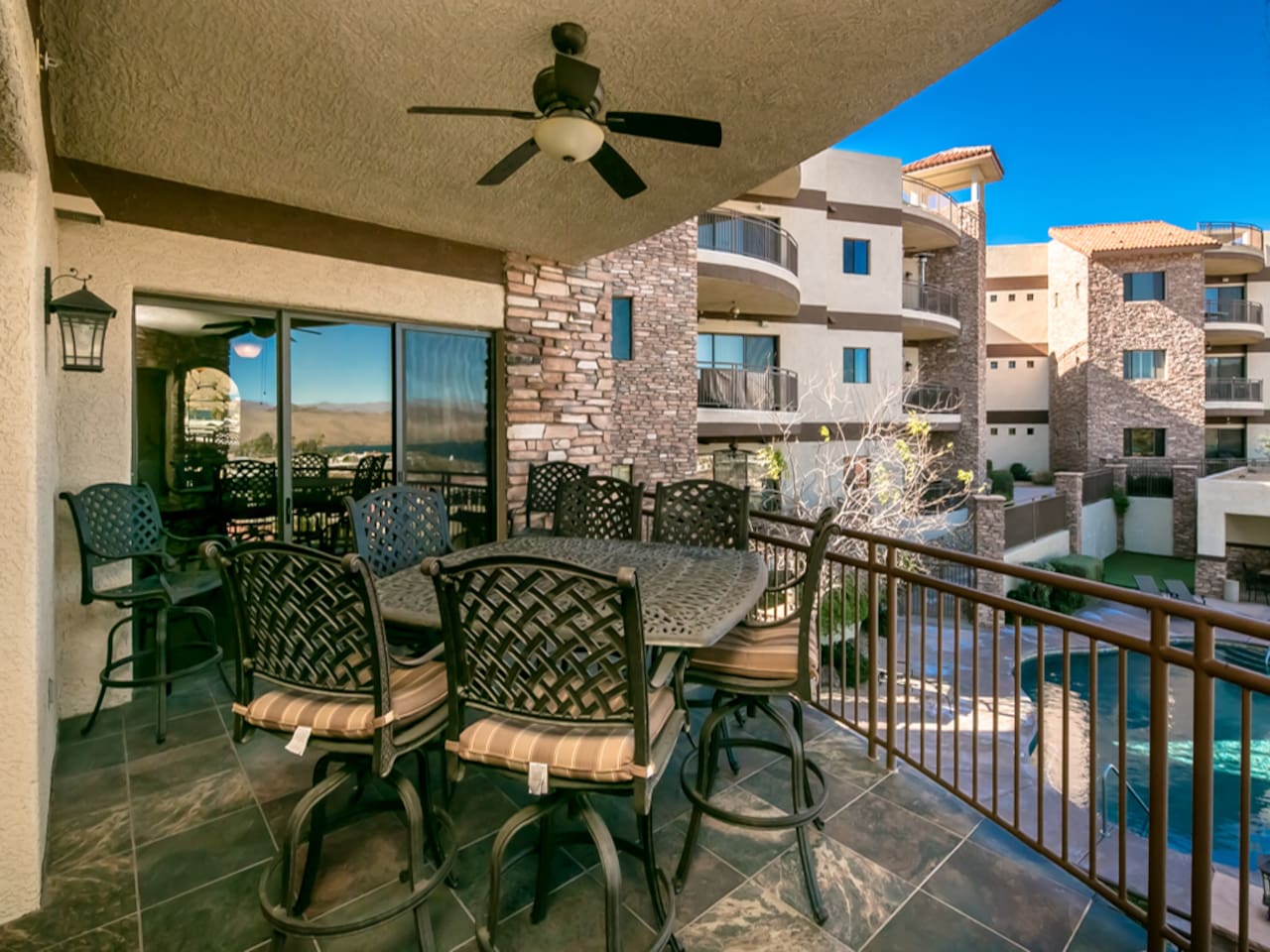 Balcony With Pool View