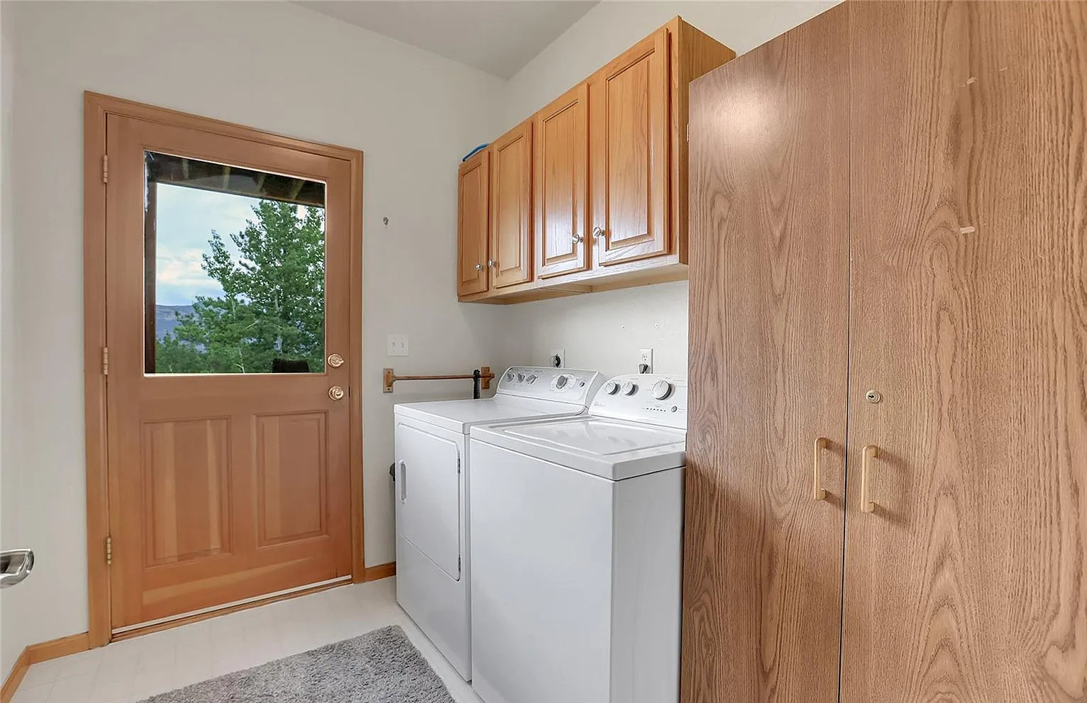 Enjoy the convenience of a full-sized washer and dryer setup right in the home for effortless extended stays.