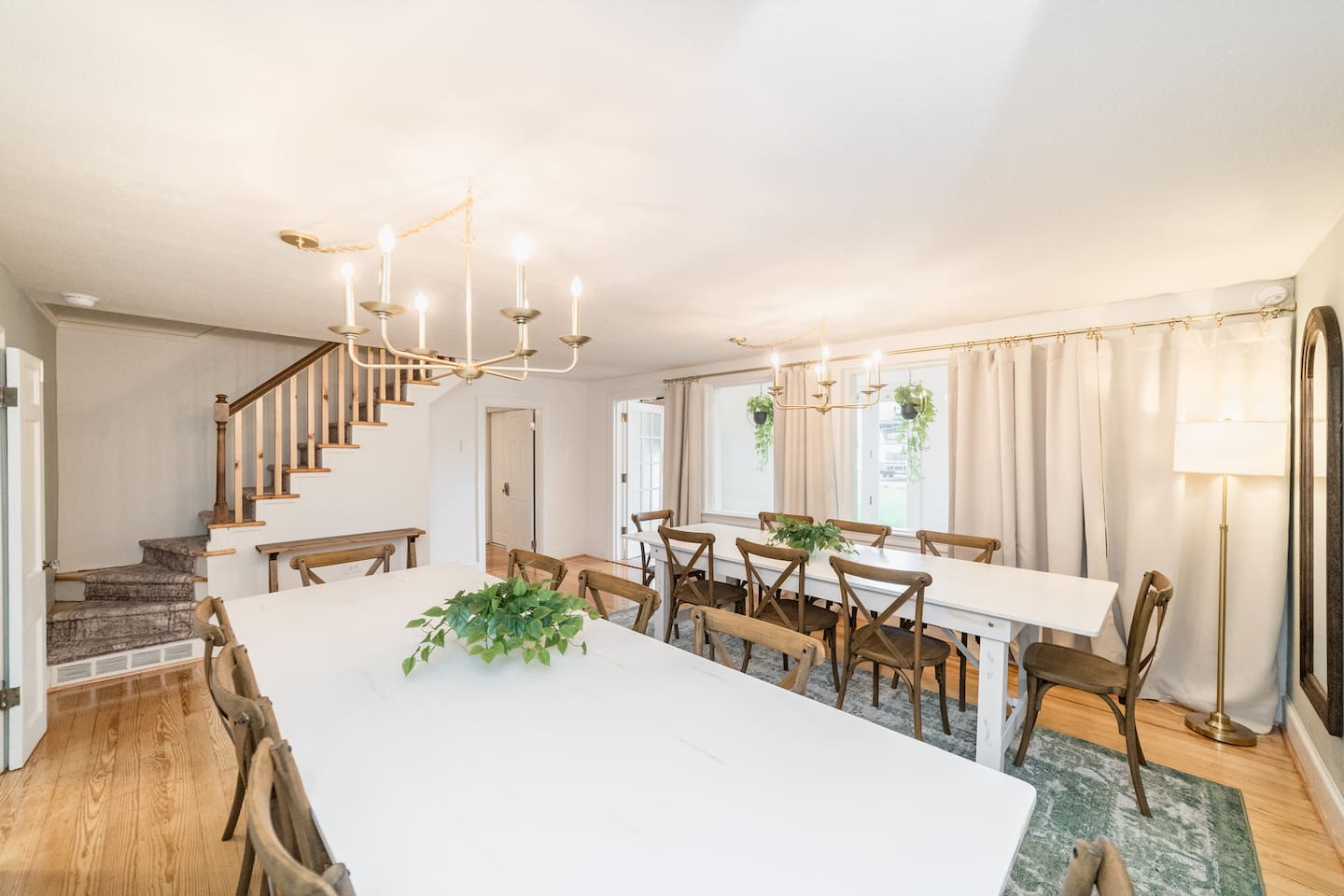 Dining room is just off the entryway.