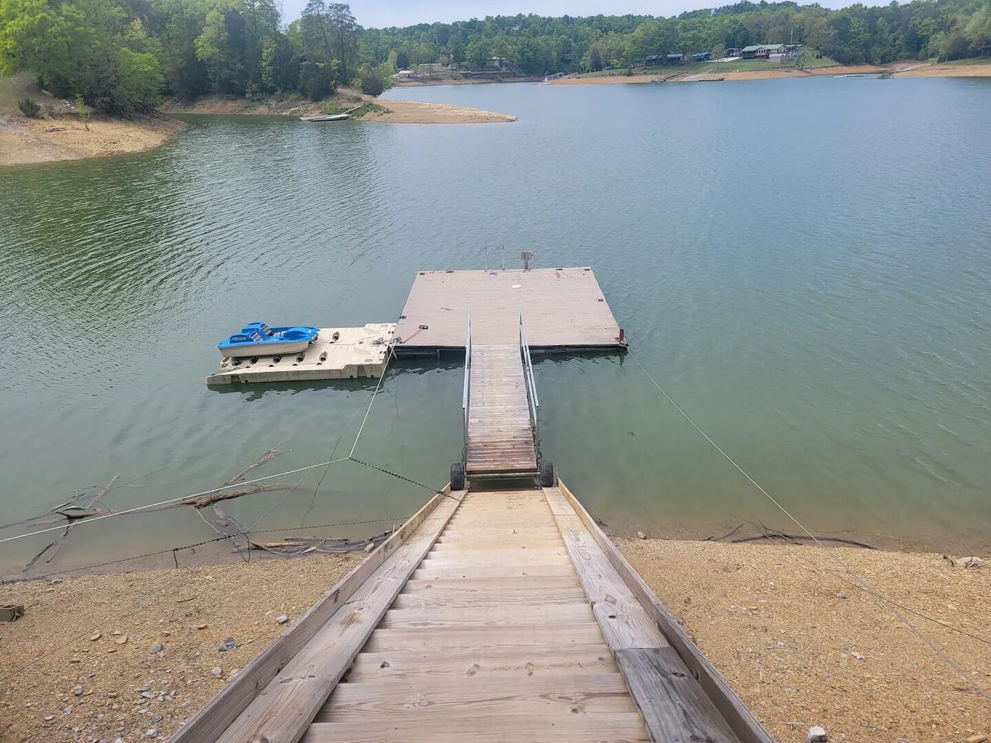 Water level when down a bit (does lower further in deep winter)