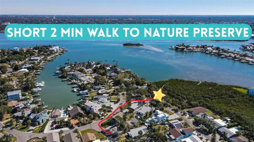 2min walk to the nature preserve