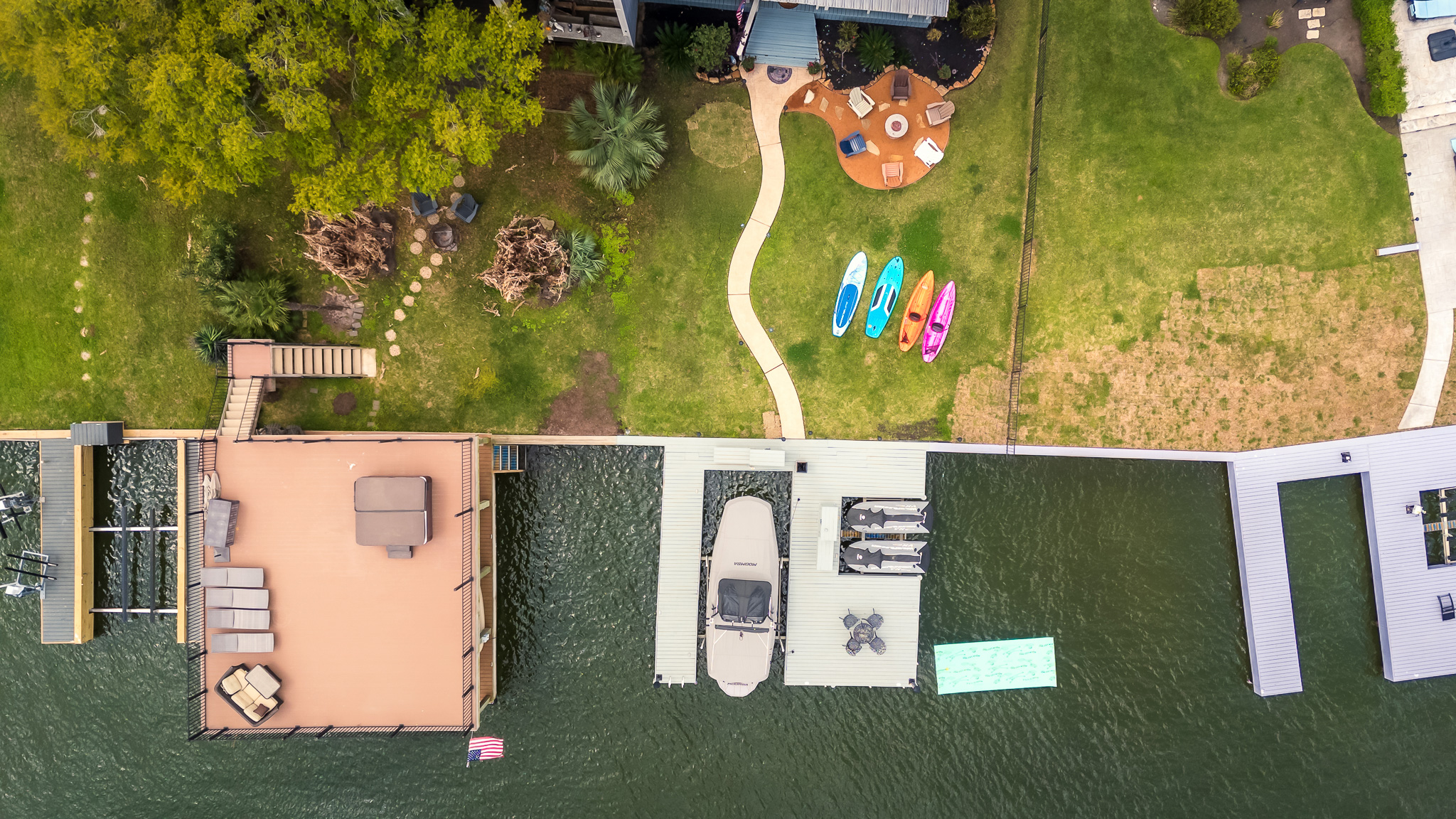 Launch a kayak, fire up the boat, or float the day away—your lakefront playground is fully stocked and ready for adventure.