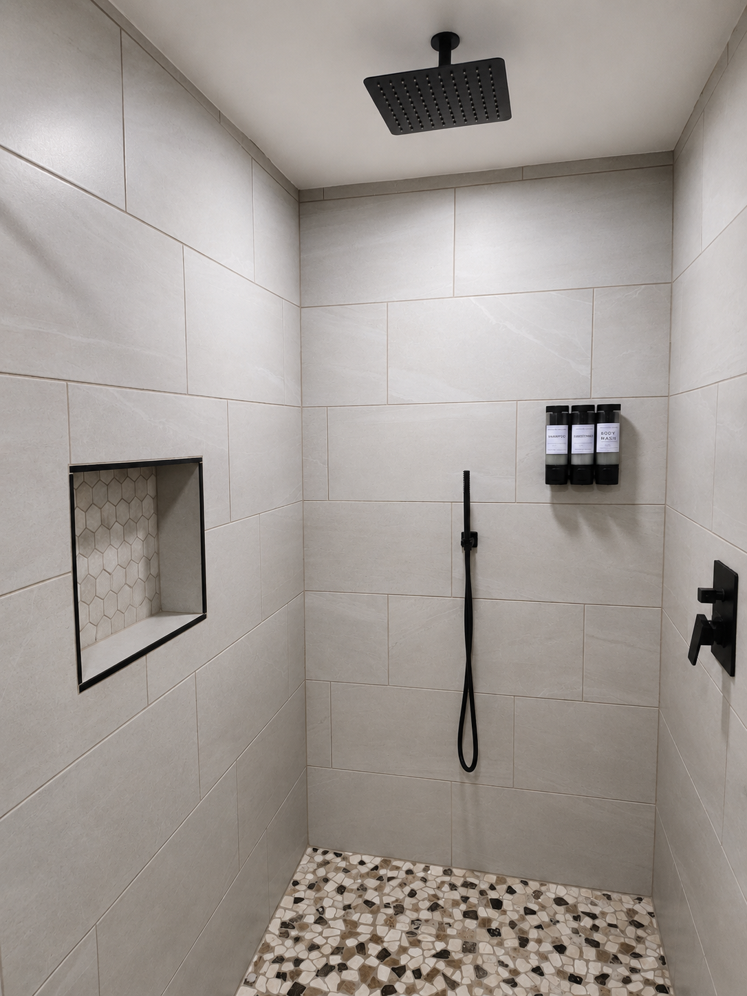 Downstairs bathroom walk in shower
