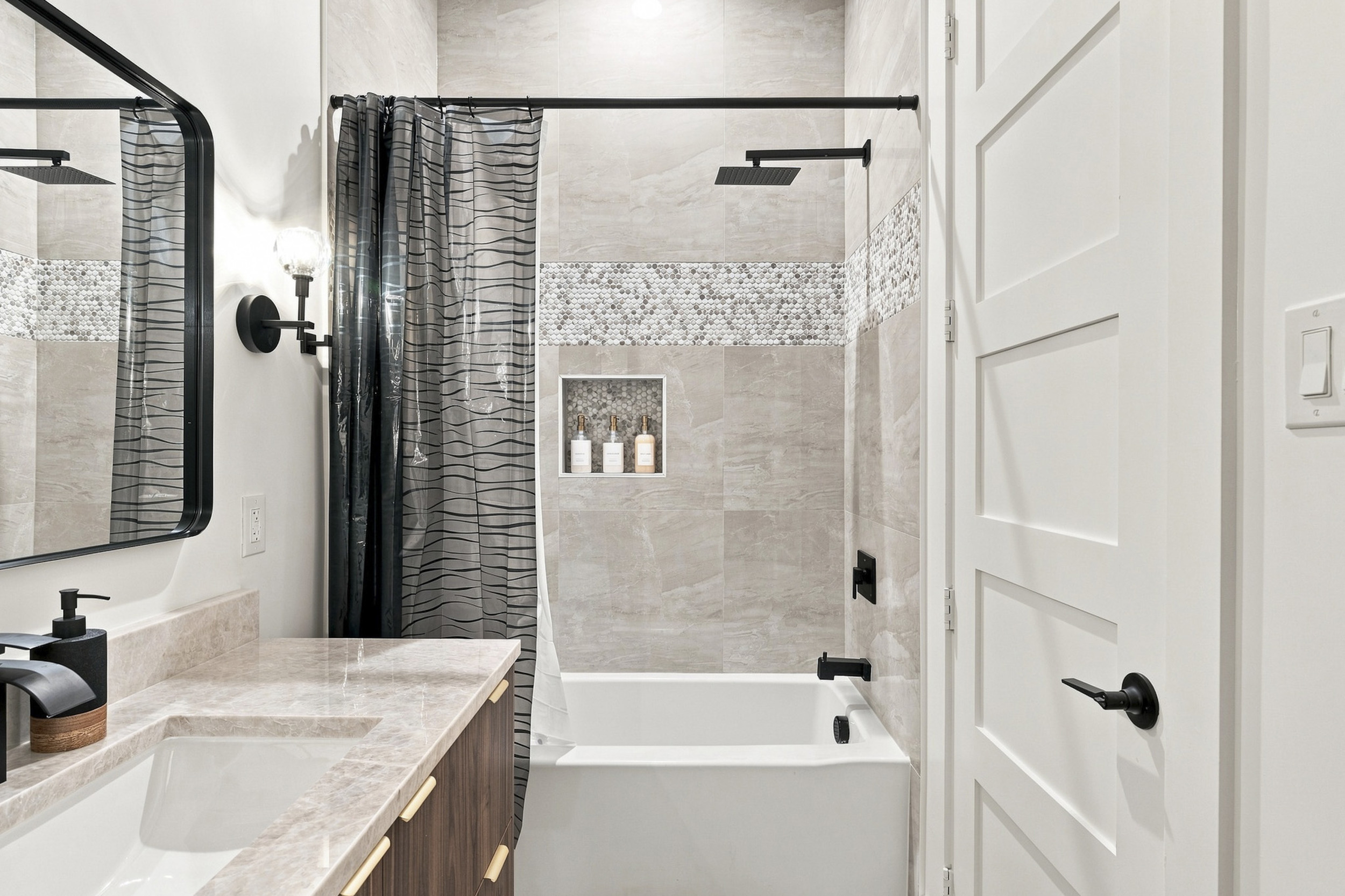  Enjoy modern finishes and sleek design for a refreshing retreat!