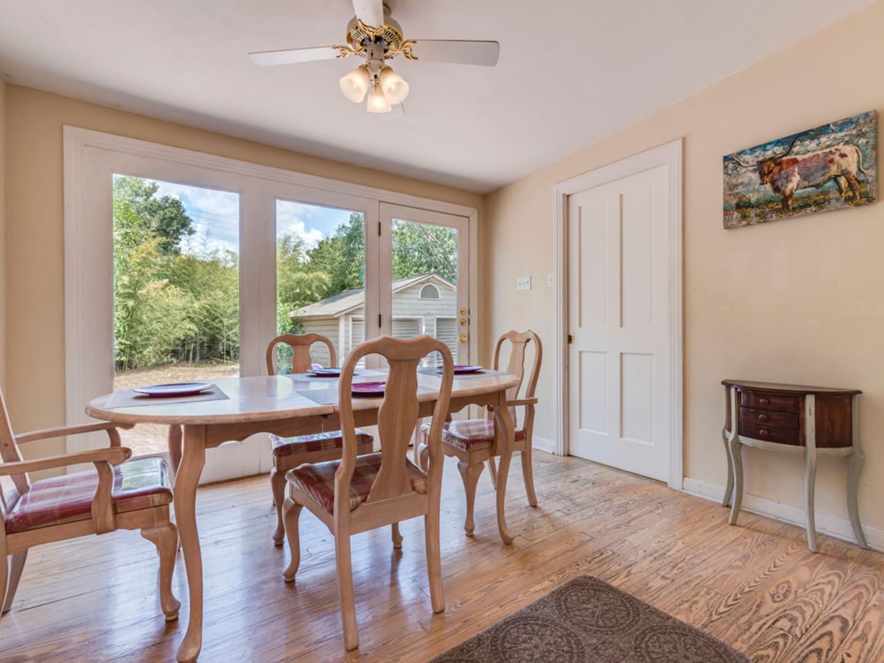 Dining Room includes seating for four plus additional chairs available in walk-in pantry.  Seating for 3 is available at the kitchen island