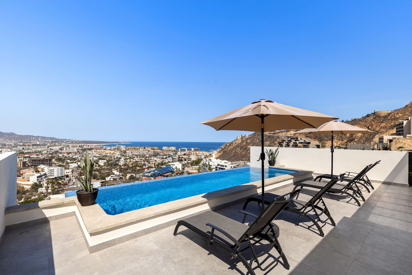 What a view! The Marina, Sea of Cortez and Pacific Ocean all yours!  This Pool is a guest favorite!