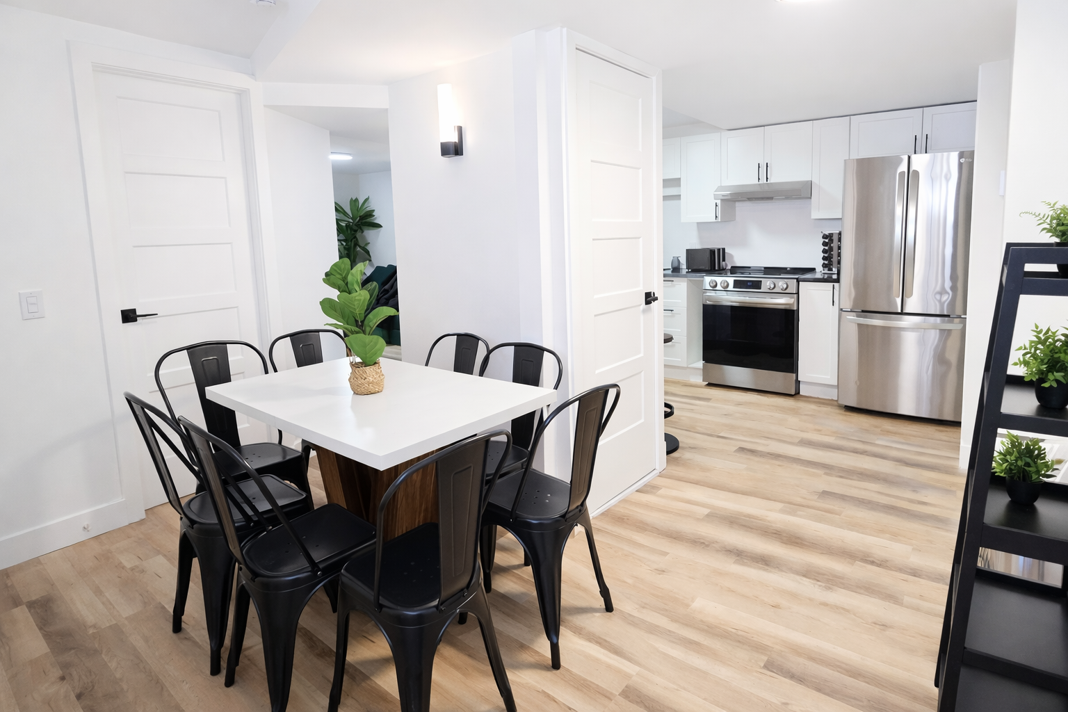  Dining area with table for enjoying meals together