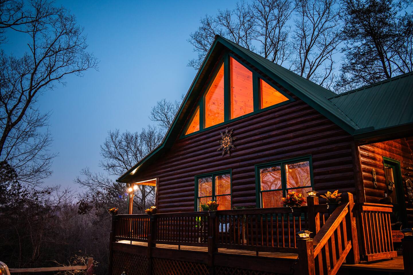 View out oustide of house as you walk in.