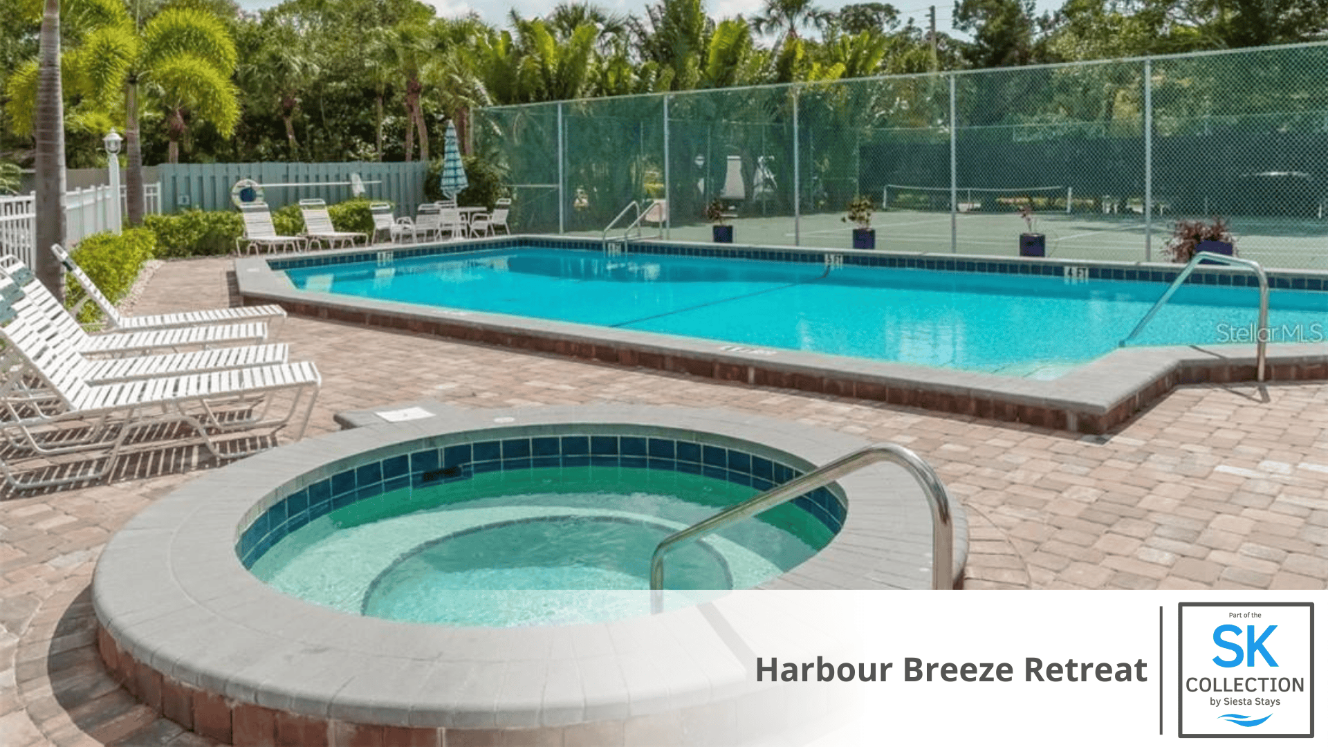 Heated Pool w/Tennis Courts