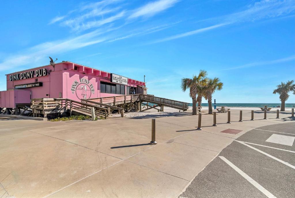 Pink Pony Club right across the street