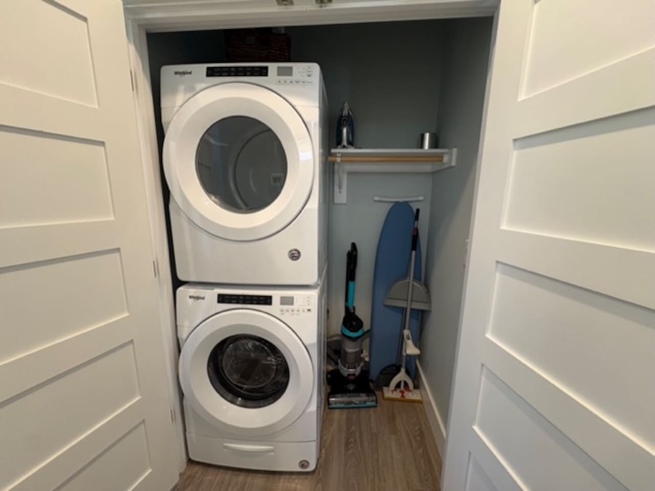 In-unit washer and dryer for guest convenience