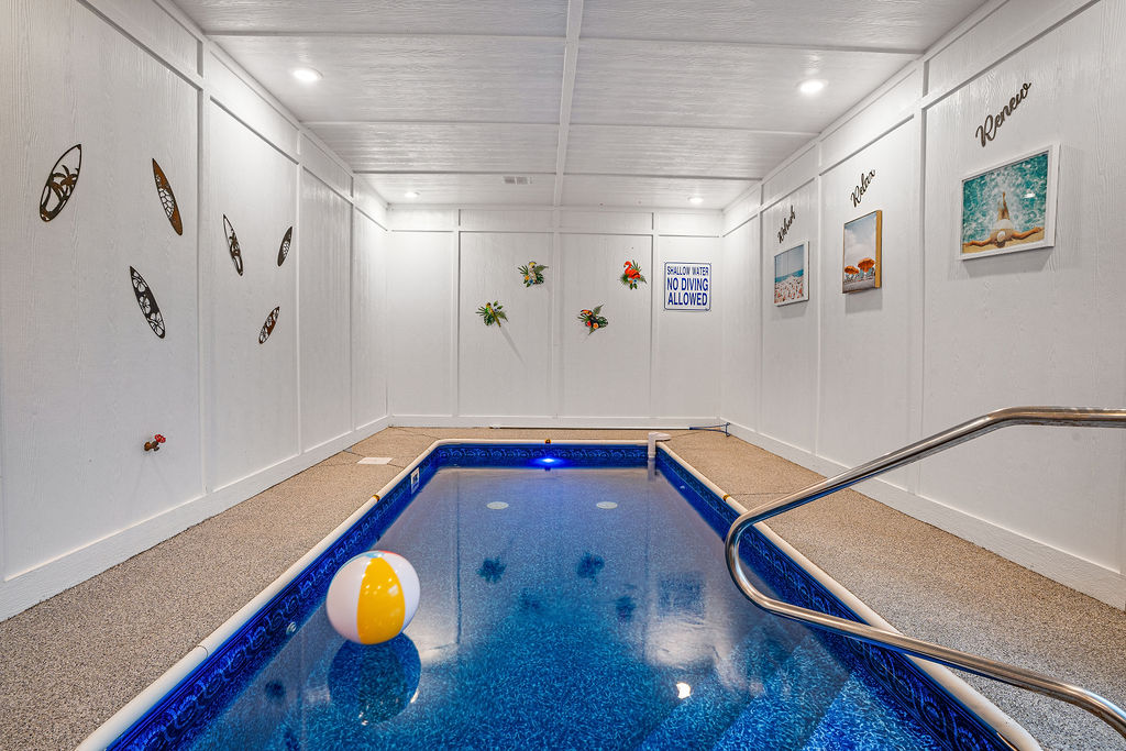 Rain or shine- your private indoor pool heated to 84 degrees
