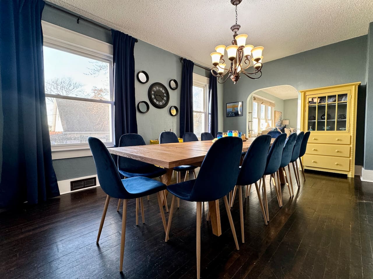 Main Level Dining Room conveniently connects to the Living Room and Kitchen.